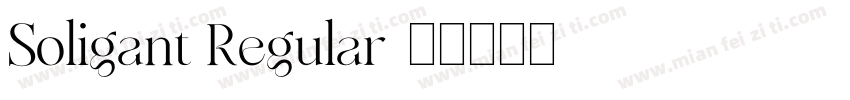 Soligant Regular字体转换